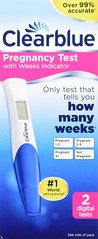 Clearblue цифровий тест на раннє виявлення вагітності з індикатором тижнів 2 шт.