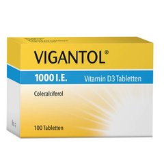 Vigantol - витамин D3 1000 МЕ 100 шт