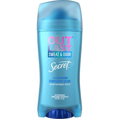 Secret Outlast Sweat & Odor Clean Invisible Solid Antiperspirant - кремовий дезодорант-антиперспірант «абсолютна чистота»