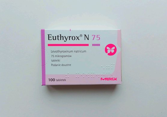 Euthyrox 75 мг Польща 100 шт Інтернет магазин товарів з Європи