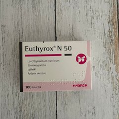 Euthyrox N 50, Польща, 100 шт