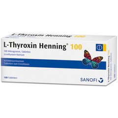 L thyroxin henning Sanofi 100 Німеччина