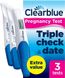 Clearblue тест на вагітність 3 шт. Pregnancy Test Ultra Early Triple-Check & Date Combo Pack