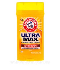 Arm & Hammer, UltraMax, Solid Antiperspirant Deodorant, for Men, Active Sport, 2.6 oz (73 g)