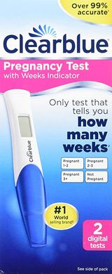 Clearblue цифровий тест на раннє виявлення вагітності з індикатором тижнів 2 шт.