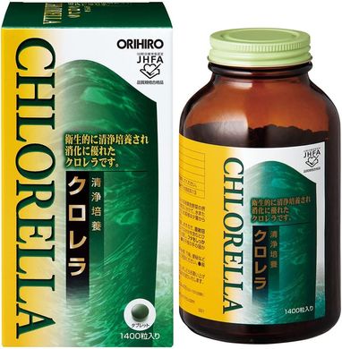 Chlorella хлорела Orihiro 1400 шт