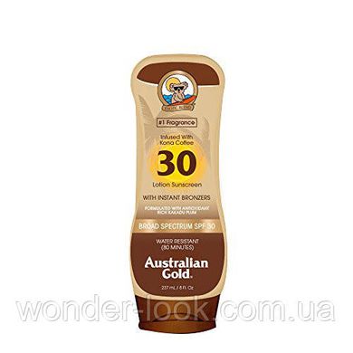 Australian gold sunscreen lotion with instant bronzer SPF 30 солнцезащитный лосьон