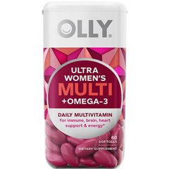 OLLY Ultra Strength Women’s Multi + Omega-3 Daily Vitamin - Мультивітамінний комплекс для жінок з омега 3