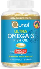 Qunol Омега Omega-3 Softgels, 2000mg, 60 Count