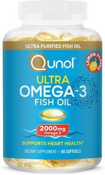 Qunol Омега Omega-3 Softgels, 2000mg, 60 Count