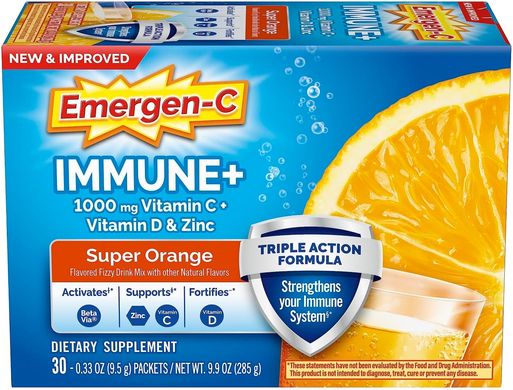 Витамины против простуды, для иммунитета Emergen-C Immune+