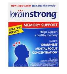 BrainStrong, Засіб для поліпшення пам'яті, 30 капсул