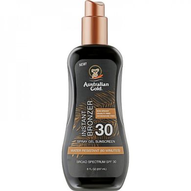 Спрей - Гель для загара Australian Gold SPF 30 с бронзатором