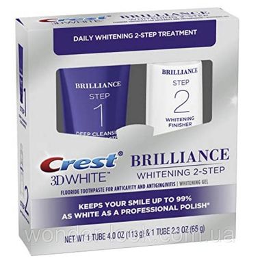 Набір для відбілювання Crest 3D White Brilliance 2 Step