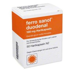 Железо Ferro sanol 100 mg 50 шт.