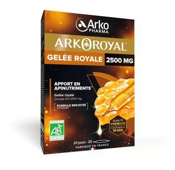 Arkopharma Arko Royal Gel&eacute;e Royale 2500 mg маточне молочко засіб для підняття імунітету 20 шт