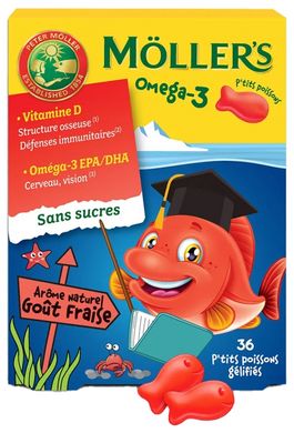 Дитяча омега 3 Möller's Omega-3 36 шт