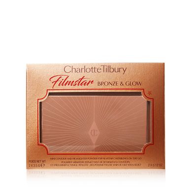 Палетка для лица Mini Charlotte Tilbury Filmstar Bronze & Glow Contour Duo 7g (Fair/Medium)