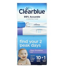 Тест на овуляцію Clearblue Easy Ovulation 10 шт. + 1 тест на вагітність