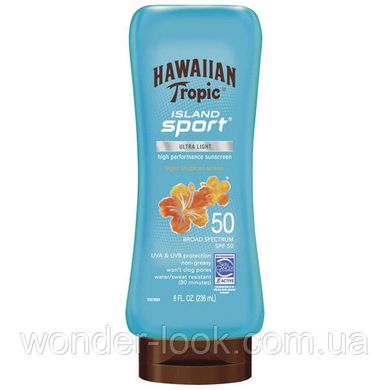 Hawaiian Tropic Island Sport Broad Spectrum Sunscreen Lotion SPF50 - Солнцезащитный лосьон