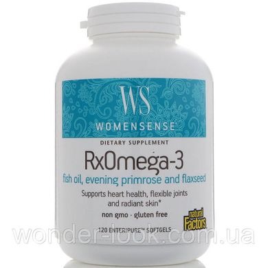 Natural factors womensense rxomega-3 омега 3 для женщин