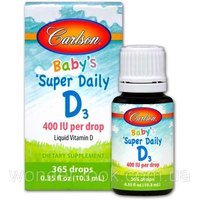 Carlson labs витамин D3 для детей super daily