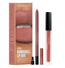 Лімітований набір HUDA BEAUTY Bombshell Lip Liner and Liquid Lipstick Set