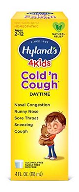 Детская гомеопатия от простуды Hyland's 4kids cold'n cough, daytime, ages 2-12 (118 ml)