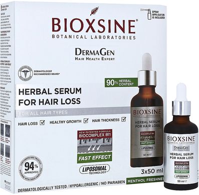 Сыворотка от выпадения волос Bioxsine DermaGen Herbal Serum For Hair Loss